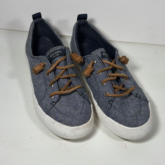 SPERRY Crest Vibe STS81469 Blue Slip On Sneakers - Picture 1 of 8